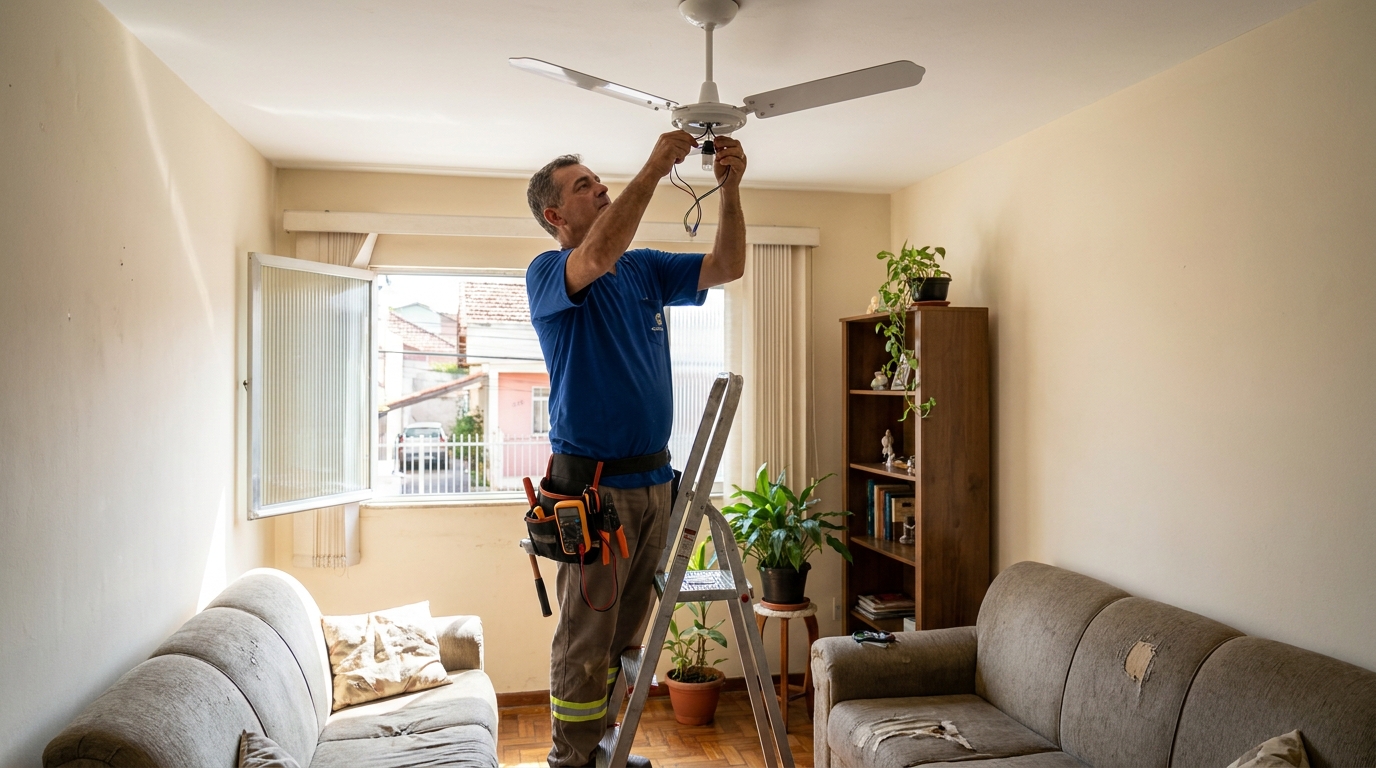Instalacao de ventilador de teto em Barueri‑SP